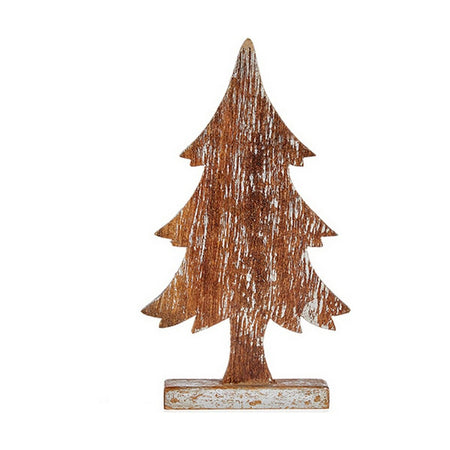 Sapin de Noël Marron 5 x 39 x 21 cm Argenté Bois - Sapin Belge