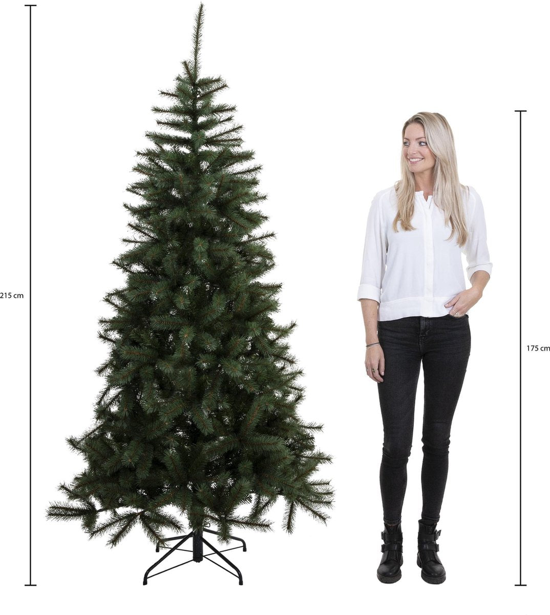 Triumph Tree Forest Sapin de Noël Artificiel Pin Givré - Hauteur 215 cm - Sans éclairage - Sapin Belge