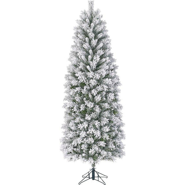 Black Box Trees - Sapin de Noël Chandler slim vert givré TIPS 538 - h215xd74cm - Sapins de Sapins de Noël - Sapin Belge