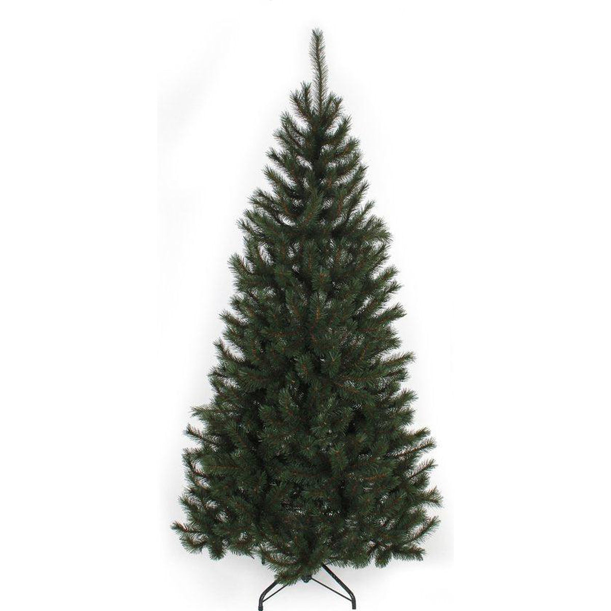 Black Box Trees Sapin de Noël Artificiel Kingston - 125x125x230 cm - PVC/aiguille dure - Vert - Sapin Belge