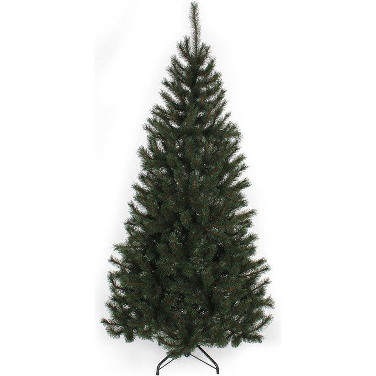 Black Box Trees Sapin de Noël Artificiel Kingston - 125x125x230 cm - PVC/aiguille dure - Vert - Sapin Belge