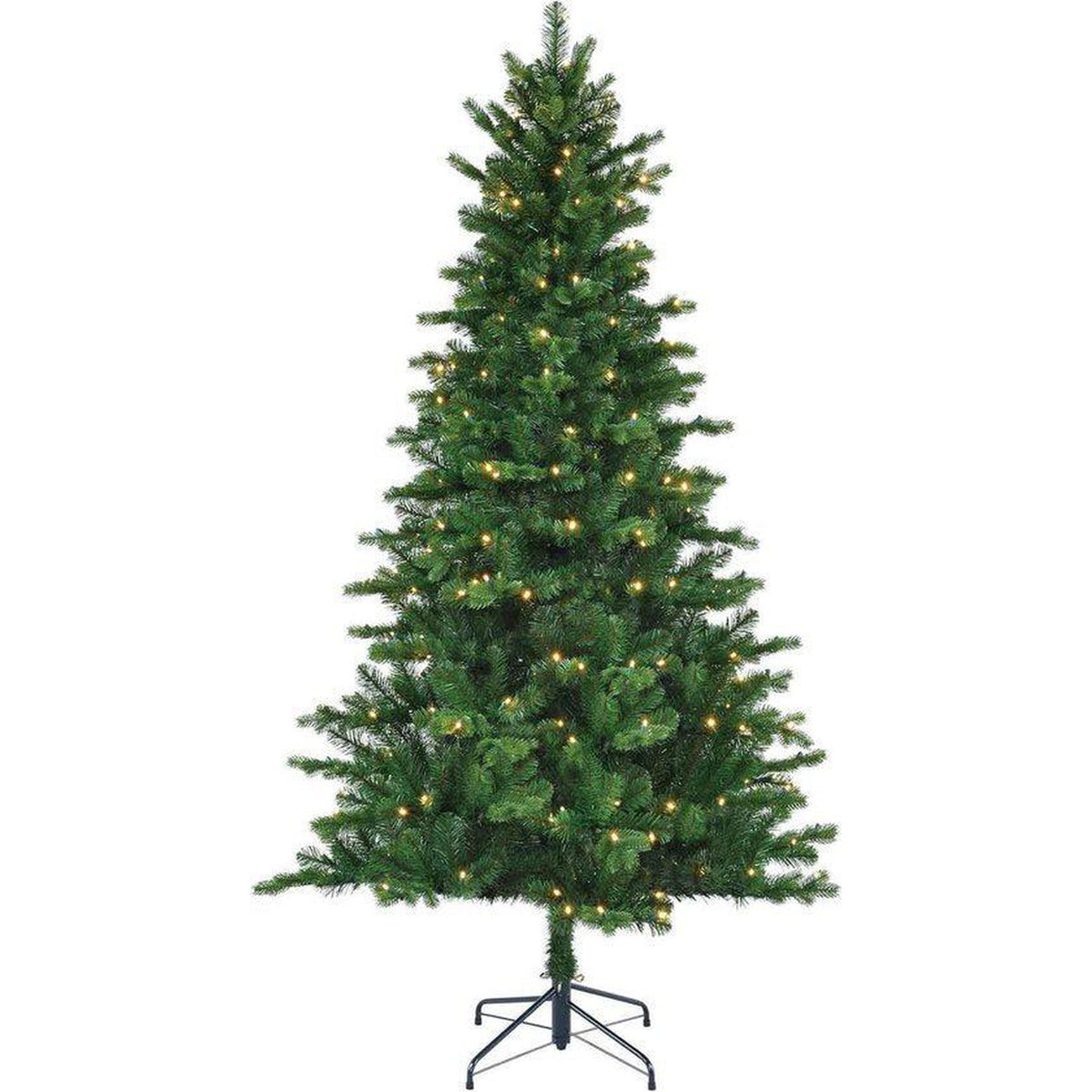 Sapin de Noël artificiel Black Box - 185x112 cm - Vert - 898 branches - 200 lumières - Sapin Belge