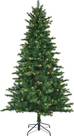 Sapin de Noël artificiel Black Box - 185x112 cm - Vert - 898 branches - 200 lumières - Sapin Belge