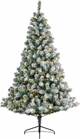 Sapin de Noël artificiel Pin impérial avec neige et éclairage 180 cm - Arbres artificiels - Sapin Belge