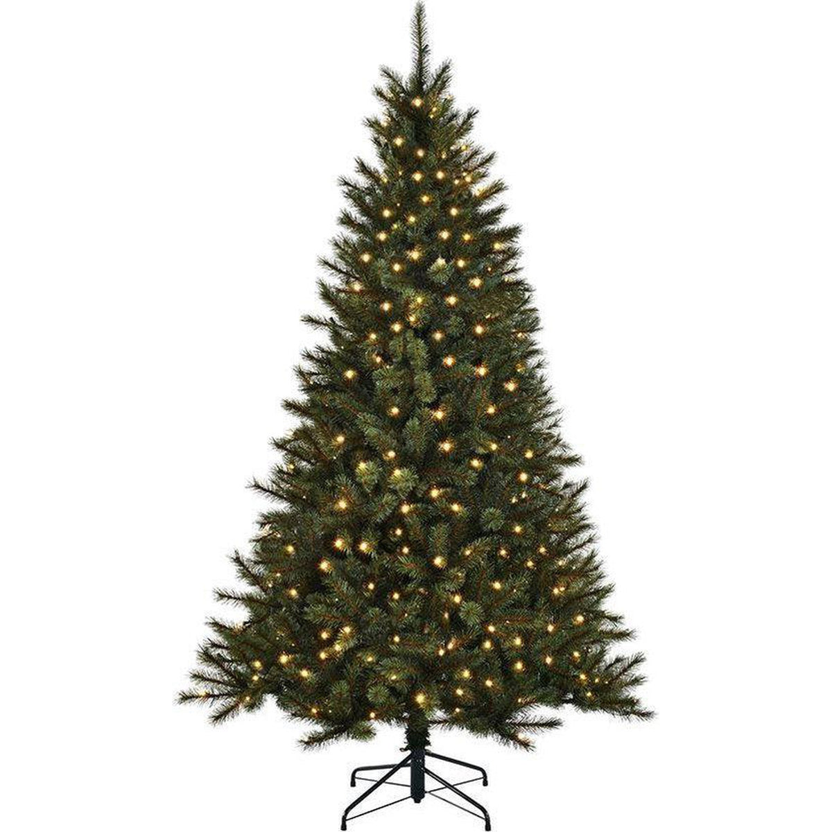 Black Box Toronto Fir - Sapin de Noël artificiel de 155 cm de haut - Avec lumières LED écoénergétiques - Sapin Belge