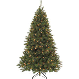 Triumph Tree Sapin de Noël artificiel LED Bristlecone sapin taille en cm: 155 x 99 vert foncé 144 lumières - Sapin Belge