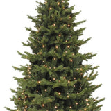 Triumph Tree de Noël artificiel Sherwood - 215 x 135 cm - Vert - 288 LED blanc chaud - Sapin Belge