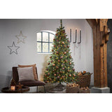 Sapin de Noël Artificiel Premium Black Box Finest - 180 lumières LED blanc chaud - H155 x Ø114 - Vert - VERT - Sapin Belge