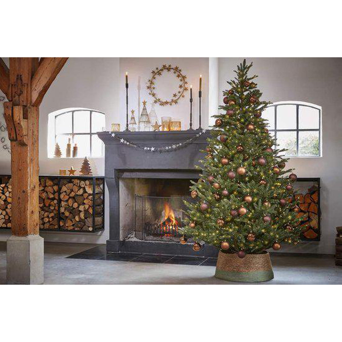 Black Box Trees - Frasier X-mas tree - LED - vert - h155xd109cm - Sapin Belge