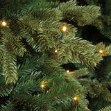 Triumph Tree de Noël artificiel Sherwood - 215 x 135 cm - Vert - 288 LED blanc chaud - Sapin Belge