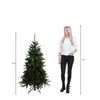 Boîte noire sapin de Noël artificiel pin macallan dimensions en cm: 155 x 104 vert - Sapin Belge
