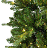 Everlands Sapin de Noël artificiel Killington sapin illuminé Ø93-180 cm Vert - Sapin Belge