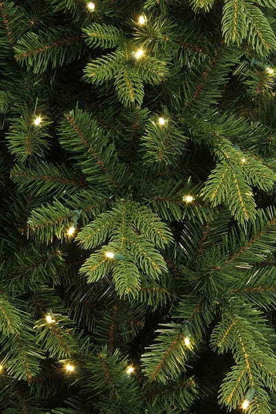 Sapin de Noël artificiel Black Box - 185x112 cm - Vert - 898 branches - 200 lumières - Sapin Belge