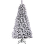 Black Box Trees Sapin de Noël Artificiel Medford - 124x124x230 cm - PVC/aiguille dure - Vert - Sapin Belge