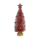 Arbre de Noël avec Étoile Rose 13 x 41 x 13 cm - Sapin Belge