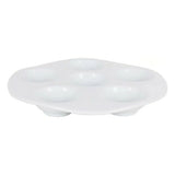 Assiette 6 compartiments Porcelaine Blanc (ø 28 x 3 cm) - Sapin Belge