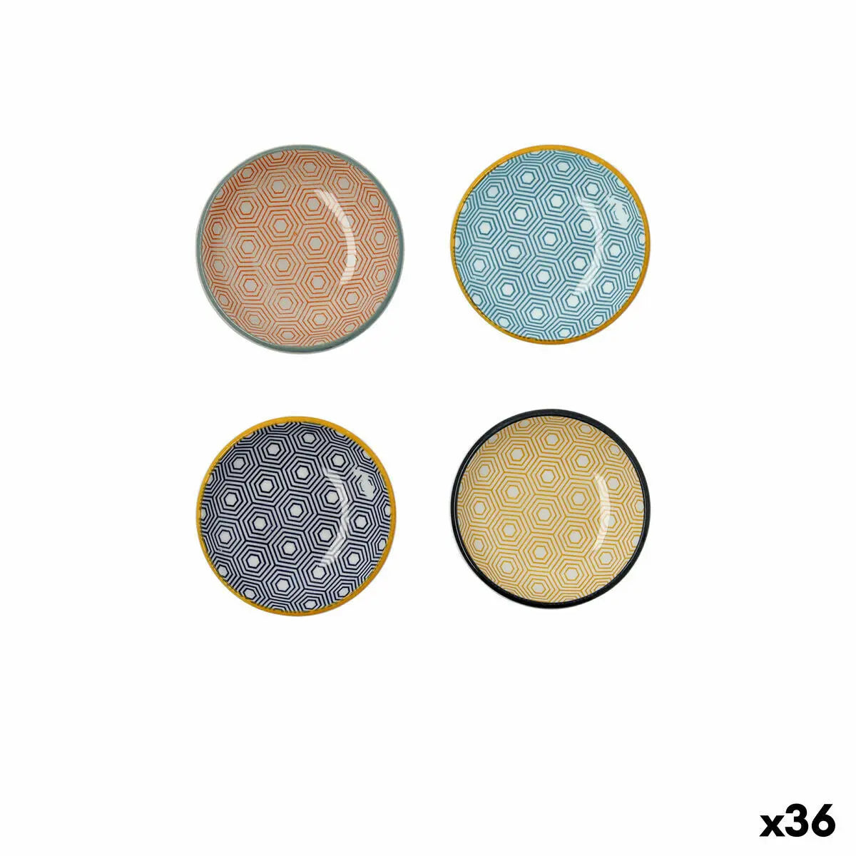 Assiette Quid Pippa Céramique Multicouleur (9 cm) (Pack 36x) - Sapin Belge