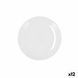 Assiette à dessert Bidasoa Glacial Coupe Céramique Blanc (19 cm) (Pack 12x) - Sapin Belge