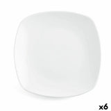 Assiette à dessert Quid Novo Vinci Blanc Céramique 19 cm (6 Unités) (Pack 6x) - Sapin Belge