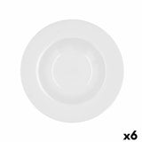 Assiette creuse Bidasoa Glacial Céramique Blanc (23,5 cm) (Pack 6x) - Sapin Belge