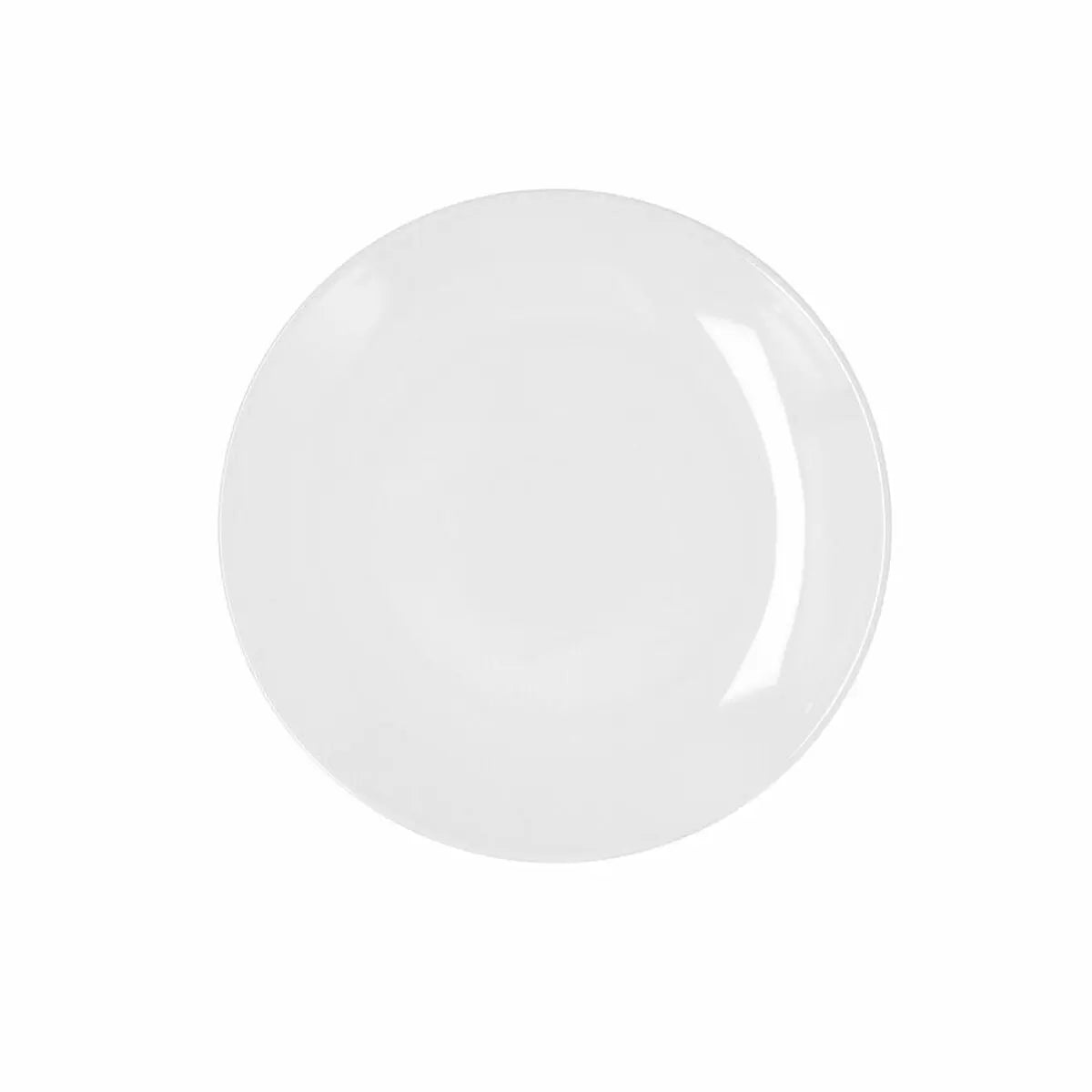 Assiette plate Bidasoa Glacial Coupe Céramique Blanc (21 cm) (Pack 6x) - Sapin Belge