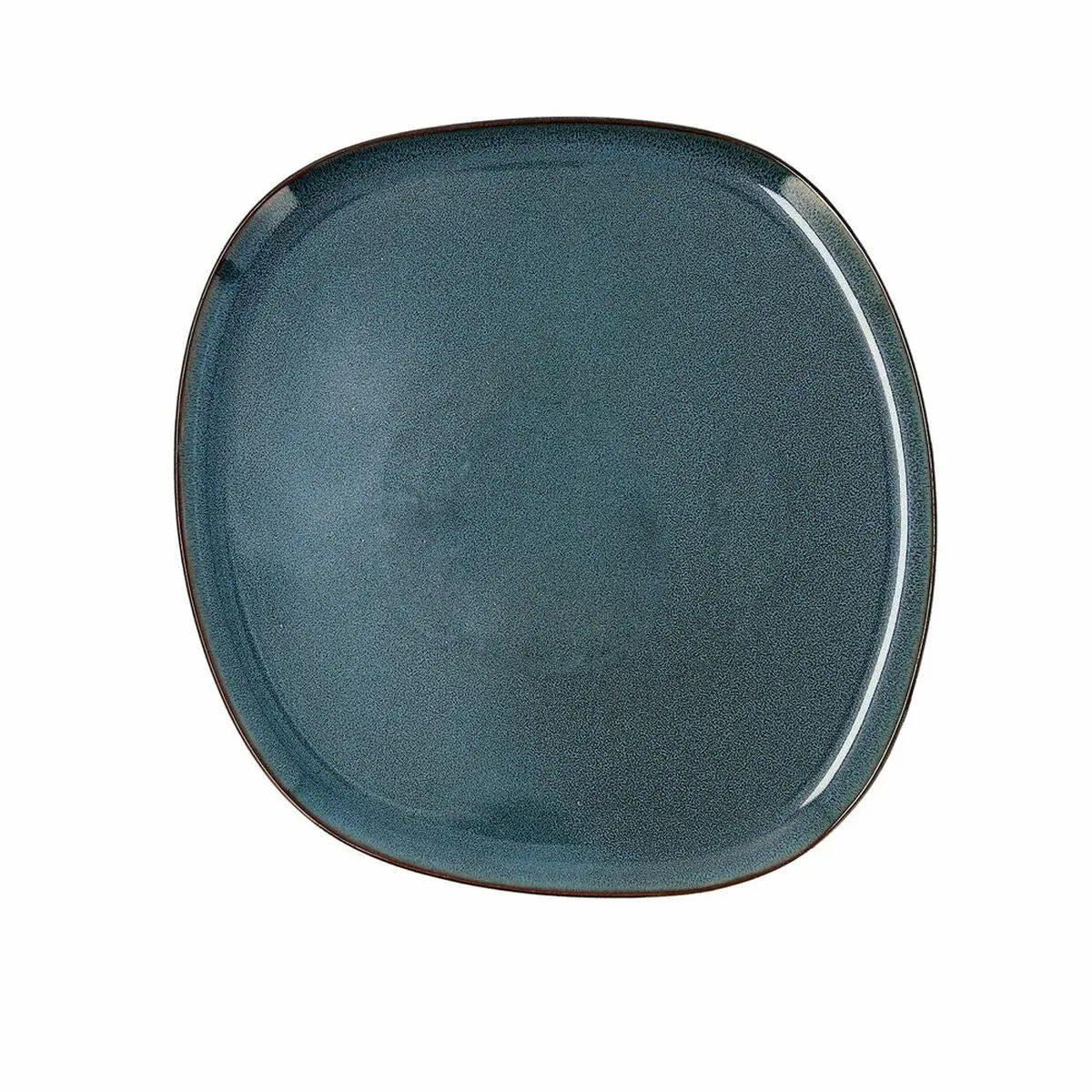 Assiette plate Bidasoa Ikonic Céramique Bleu (26,5 x 25,7 x 1,5 cm) (Pack 4x) - Sapin Belge