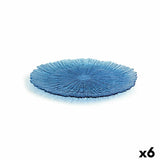 Assiette plate Quid Mar de Viento Bleu verre (Ø 28 cm) (Pack 6x) - Sapin Belge