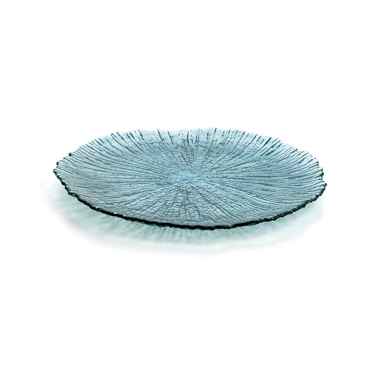 Assiette plate Quid Mar de Viento Turquoise verre (Ø 32 cm) (Pack 6x) - Sapin Belge