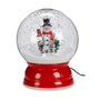 Boule de Neige Bonhomme de Neige 22 x 27 cm Rouge Plastique - Sapin Belge