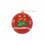 Boule de Noël Mickey Mouse Happy smiles 6 Unités Rouge Plastique (Ø 8 cm) - Sapin Belge