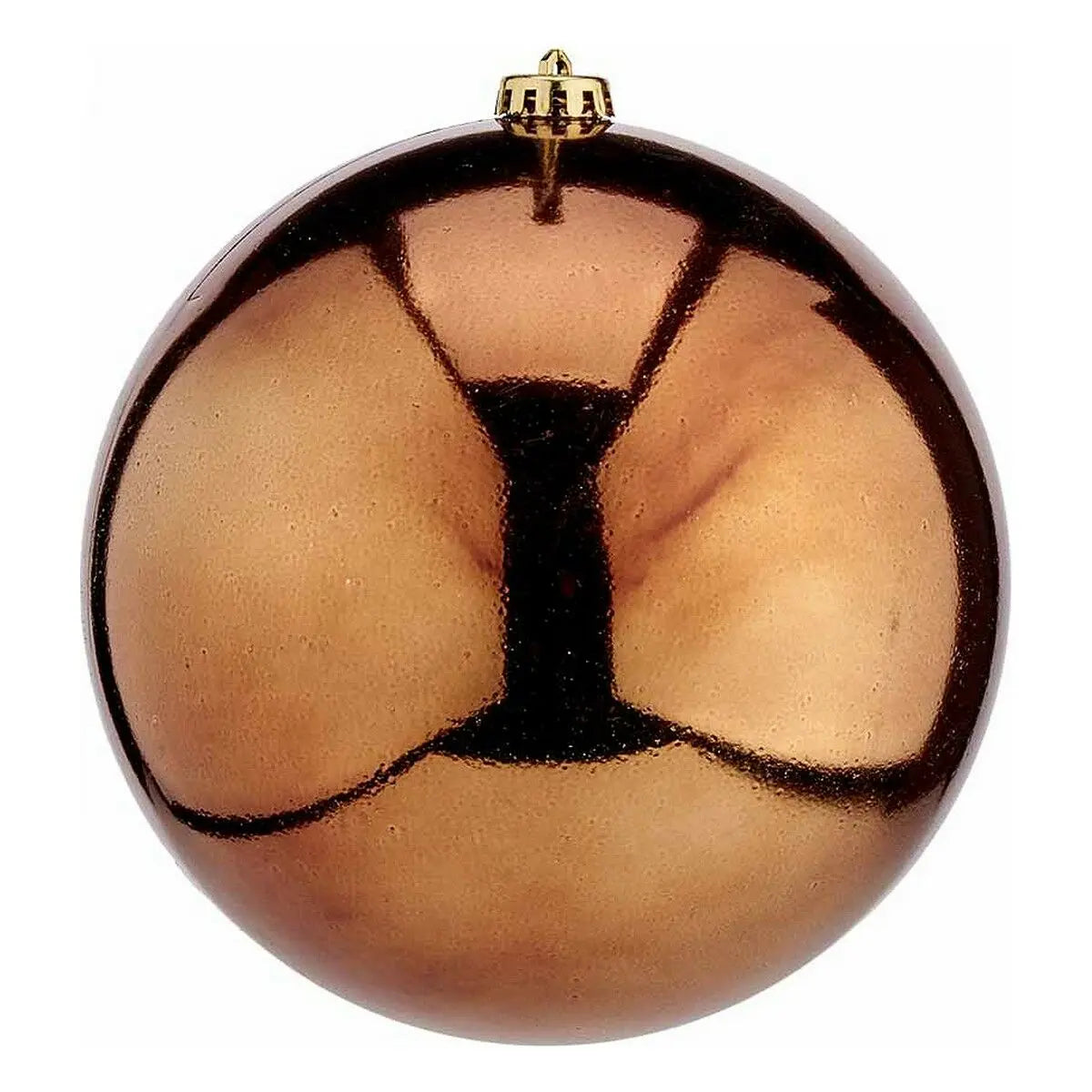 Boule de Noël Ø 20 cm Marron Plastique - Sapin Belge