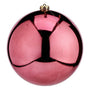 Boule de Noël Ø 20 cm Rose Plastique - Sapin Belge