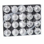 Boules de Noël Argenté Plastique 6 x 6 x 6 cm (20 Unités) - Sapin Belge