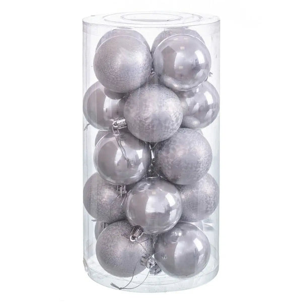 Boules de Noël Cuivre Plastique 6 x 6 x 6 cm (20 Unités) - Sapin Belge