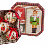 Boules de Noël Multicouleur Papier Polyfoam Casse-Noisette 7,5 x 7,5 x 7,5 cm (5 Unités) - Sapin Belge