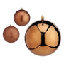 Boules de Noël Ø 12 cm 6 Unités Marron Plastique - Sapin Belge