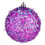 Boules de Noël Ø 8 cm 6 Unités Violet PVC - Sapin Belge