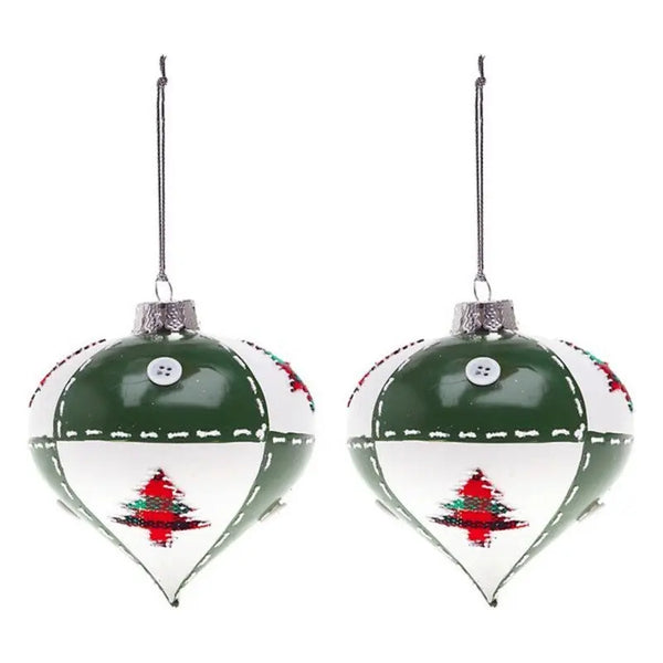 Boules de Noël (2 pcs) 113732 - Sapin Belge