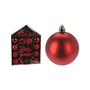 Set de boules de Noël 32pcs rouges