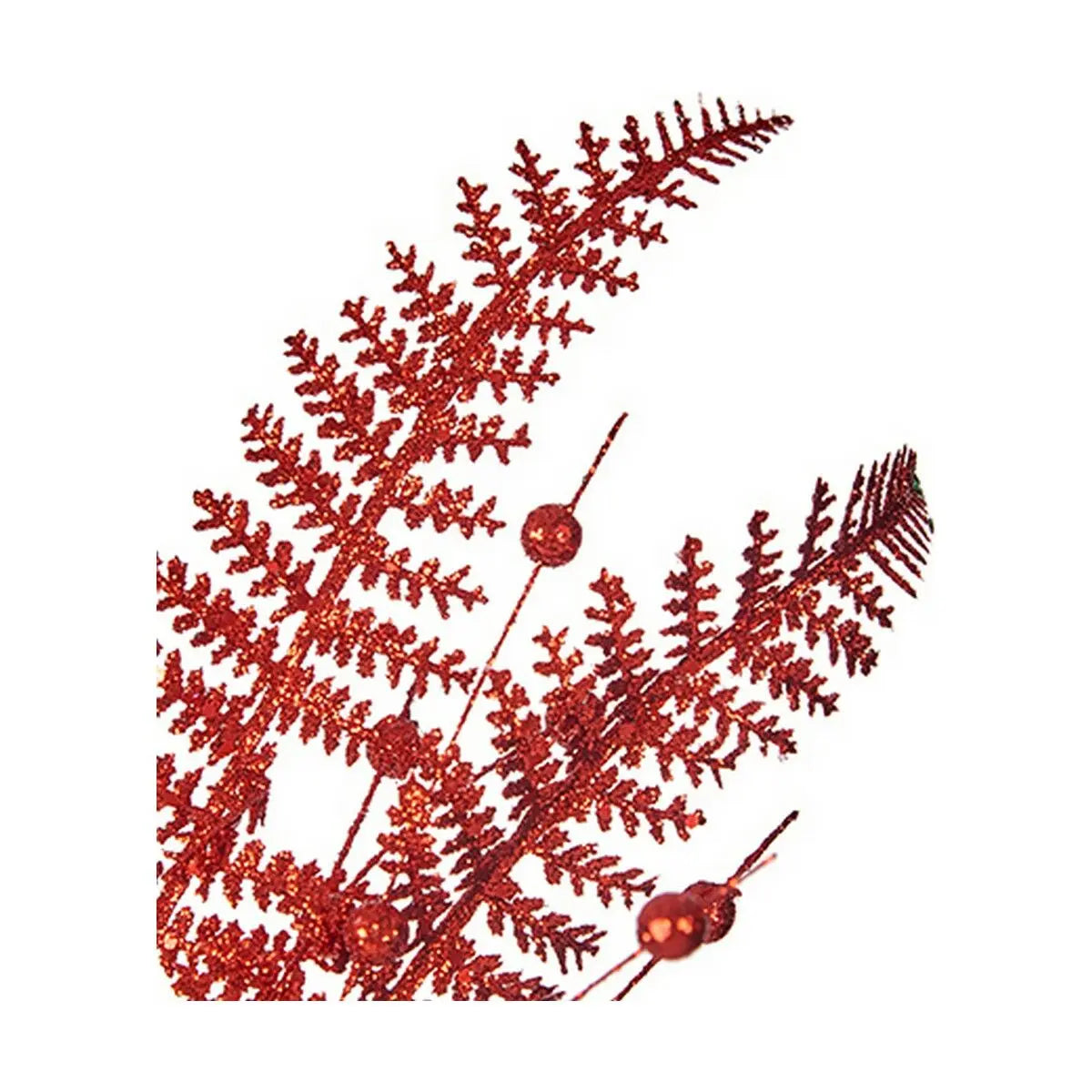 Branche Rouge Noël 90 cm 12 Unités Plastique (12 Unités) - Sapin Belge