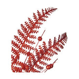 Branche Rouge Noël 90 cm 12 Unités Plastique (12 Unités) - Sapin Belge