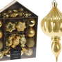 Assorted Gold Christmas Bauble Kit