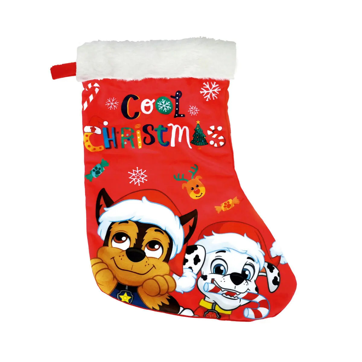 Chaussette de Noël The Paw Patrol Friendship 42 cm Polyester - Sapin Belge