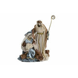 Crèche de Noël DKD Home Decor Bleu Doré 48 x 28 x 90 cm - Sapin Belge