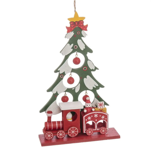 Décorations de Noël Multicouleur Bois MDF Sapin de Noël 20 x 12 x 4 cm - Sapin Belge