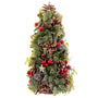 Décorations de Noël Rouge Multicouleur Plastique Foam Ananas Sapin de Noël 18 x 18 x 30 cm - Sapin Belge