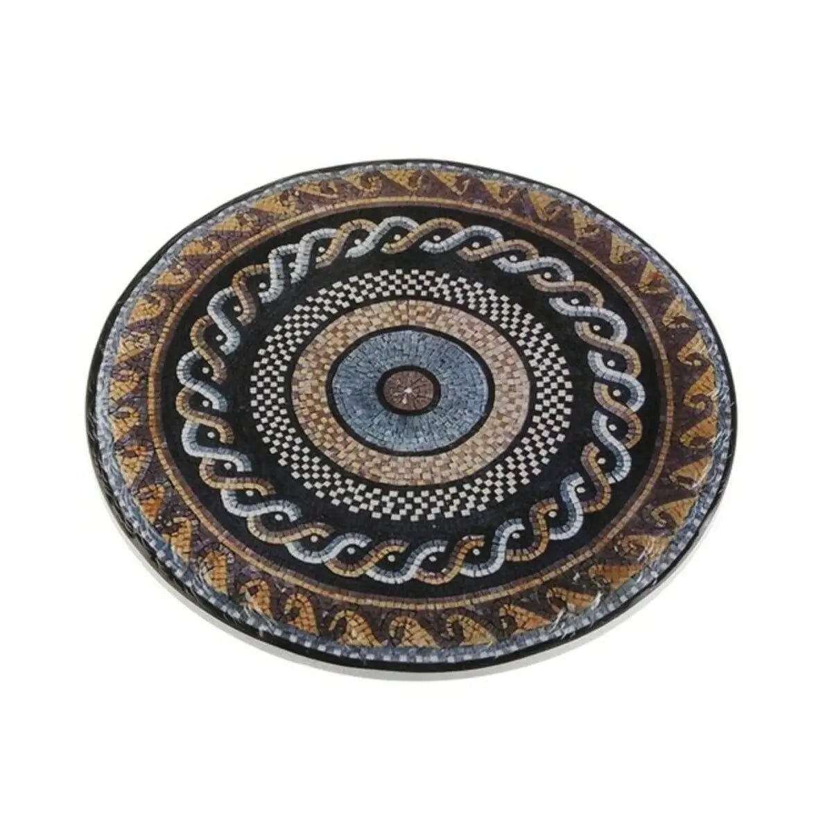 Dessous de plat Versa Mosaïque Rond Céramique (20 x 20 cm) - Sapin Belge