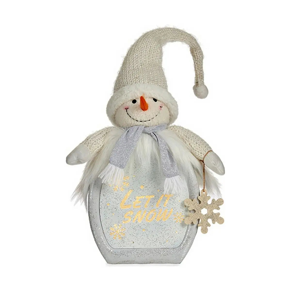 Figurine Décorative Bonhomme de Neige Blanc 15 x 65,5 x 27 cm - Sapin Belge