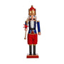 Figurine Décorative Casse-Noisette Bleu Musique Rouge Mouvement Extensible Plastique - Sapin Belge