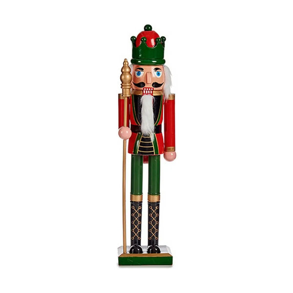 Figurine Décorative Casse-Noisette Musique Mouvement Rouge Vert Extensible Plastique - Sapin Belge